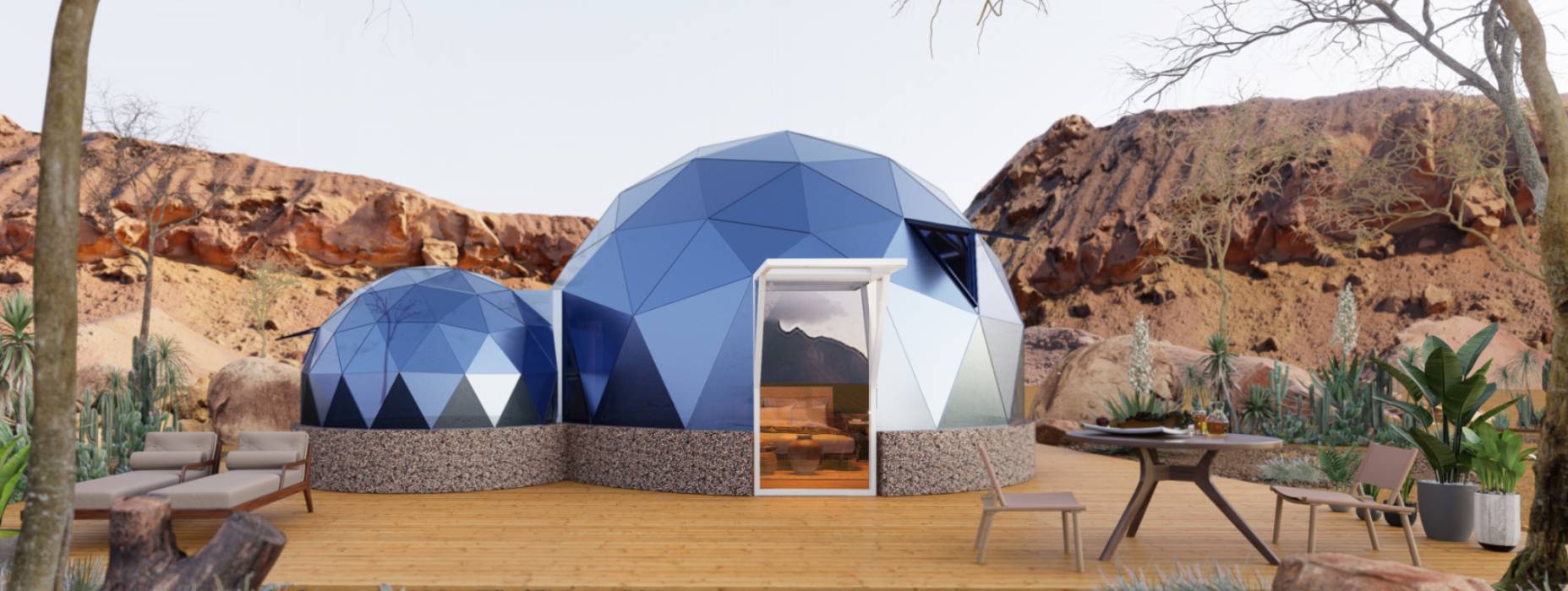 桐柏县球形智能光伏玻璃星空房